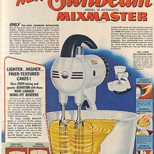 Sunbeam Mixer Ad 1951