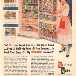 Western Auto Freezer Ad 1958