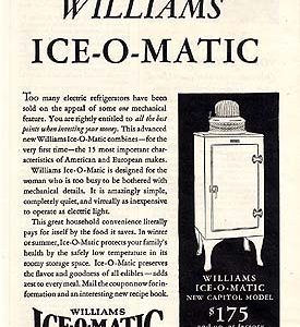 Williams Refrigerator Ad 1930