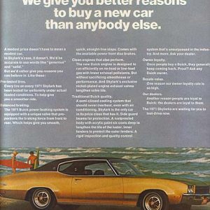 Buick Skylark Ad 1971
