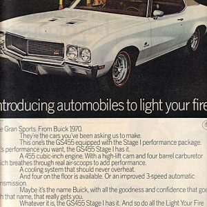 Buick Skylark Ad October 1969