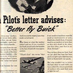 Buick Wartime Ad 1944