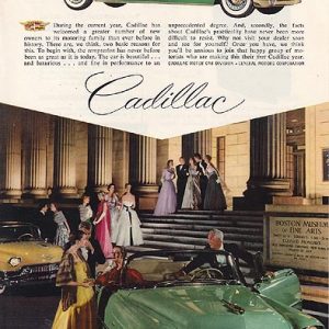 Cadillac Convertible Ad 1956