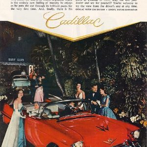 Cadillac Convertible Ad 1957