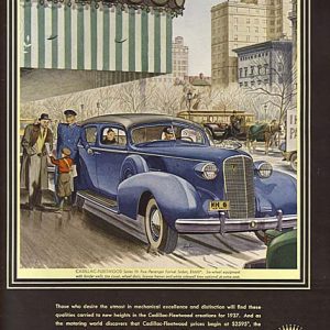 Cadillac Fleetwood Ad 1937