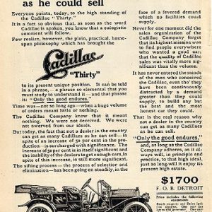 Cadillac Thirty Ad 1910