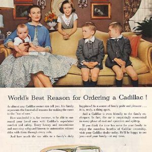 Red Cadillac Ad August 1955