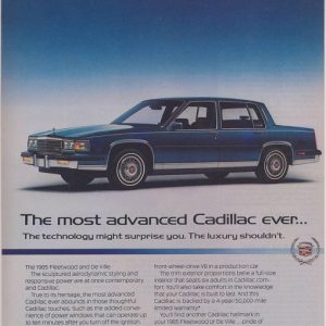 Cadillac Fleetwood Ad 1985