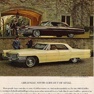 Cadillac Sedan de Ville Ad April 1965