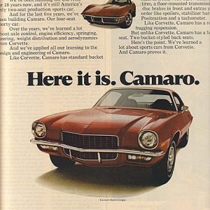 Camaro Ad June 1971