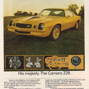 Camaro Ad November 1977