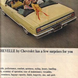 Chevelle Convertible Ad March 1965