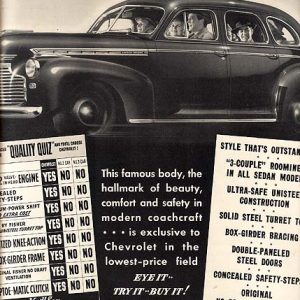 Chevrolet Ad 1941 May