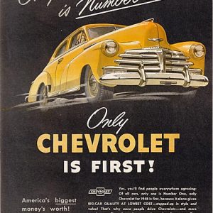 Chevrolet Ad April 1948