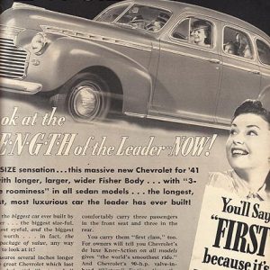 Chevrolet Ad October 1940