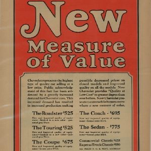 Chevrolet Ad September 1925