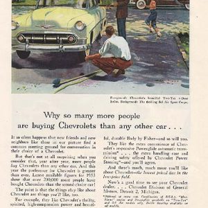 Chevrolet Bel Air Ad November 1953