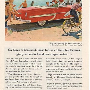 Chevrolet Bel Air Convertible Ad 1953