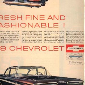 Chevrolet Bel Air and Chevrolet Impala Ad 1958