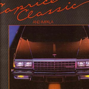 Chevrolet Caprice and Chevrolet Impala Dealer Brochure 1985