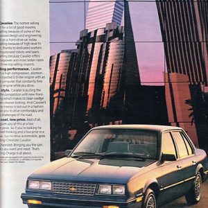 Chevrolet Cavalier Ad 1984