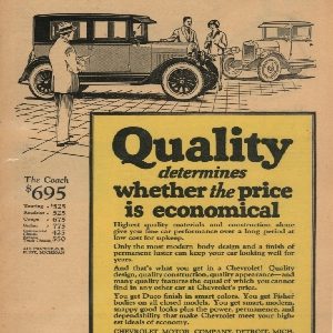 Chevrolet Coach Ad January 1926