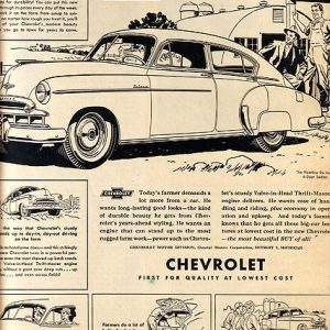 Chevrolet Fleetline Ad April 1949