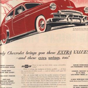 Chevrolet Fleetline Ad August 1949