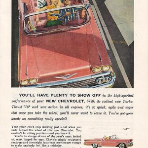 Chevrolet Impala Convertible Ad 1958