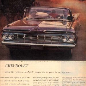 Chevrolet Impala Convertible Ad 1959