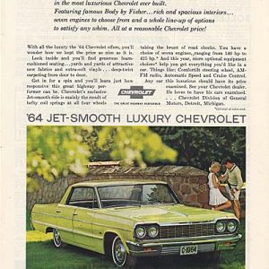 Chevrolet Impala Sport Sedan Ad 1964