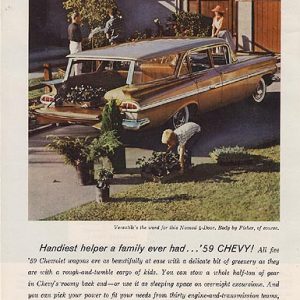 Chevrolet Nomad Station Wagon Ad April 1959