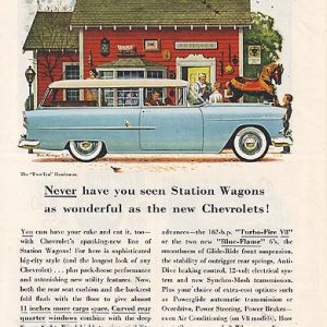 Chevrolet Station Wagon Ad 1955