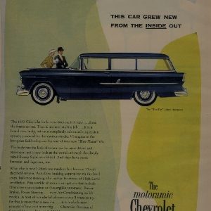 Chevrolet Station Wagon Ad February 1955