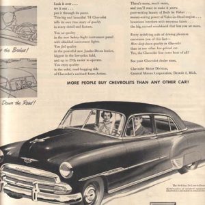 Chevrolet Styleline Ad 1951 April