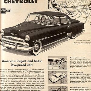 Chevrolet Styleline Ad April 1951