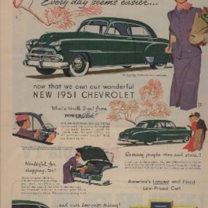 Chevrolet Styleline Ad March 1951