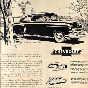 Chevrolet Styleline Ad October 1950