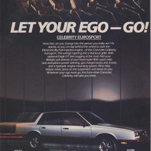 Chevrolet Celebrity Eurosport Ad 1985
