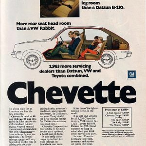 Chevrolet Chevette Ad 1976