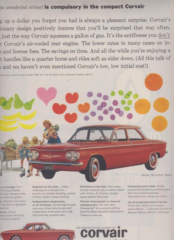 Chevrolet Corvair Ad April 1960