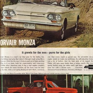 Chevrolet Corvair Monza Ad June 1963