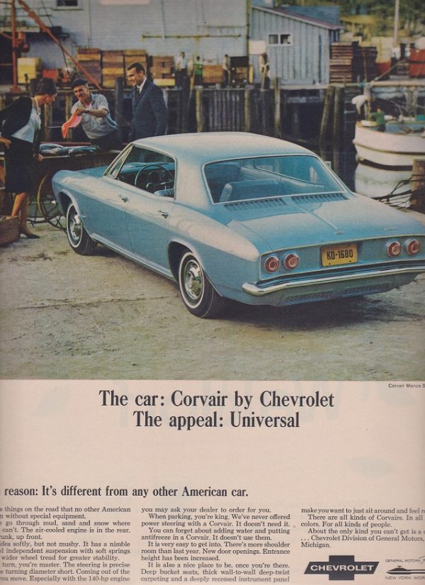 Chevrolet Corvair Monza Ad June 1965