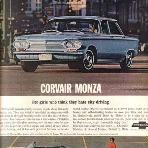 Chevrolet Corvair Monza Ad May 1963