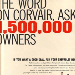 Chevrolet Corvair Monza Ad May 1966