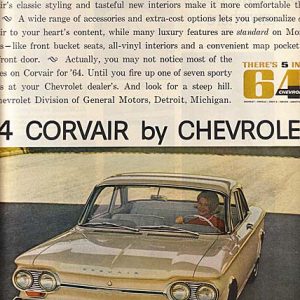 Chevrolet Corvair Monza Ad October 1963