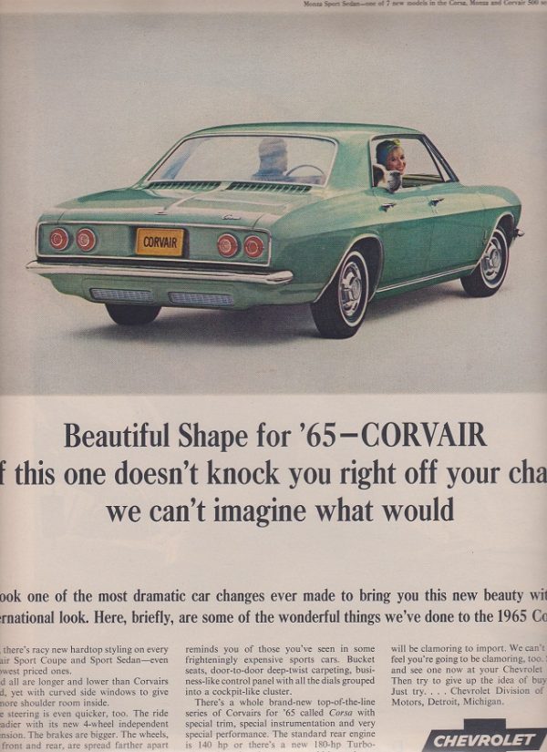 Chevrolet Corvair Monza Ad October 1964