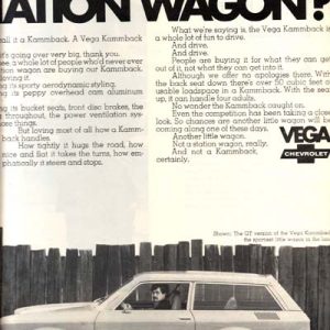 Chevy Vega Ad December 1971