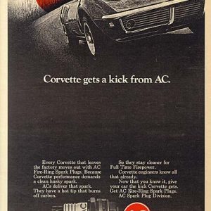 Corvette AC Spark Plugs Ad 1968
