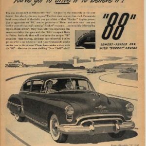 Oldsmobile 88 Ad October 1949